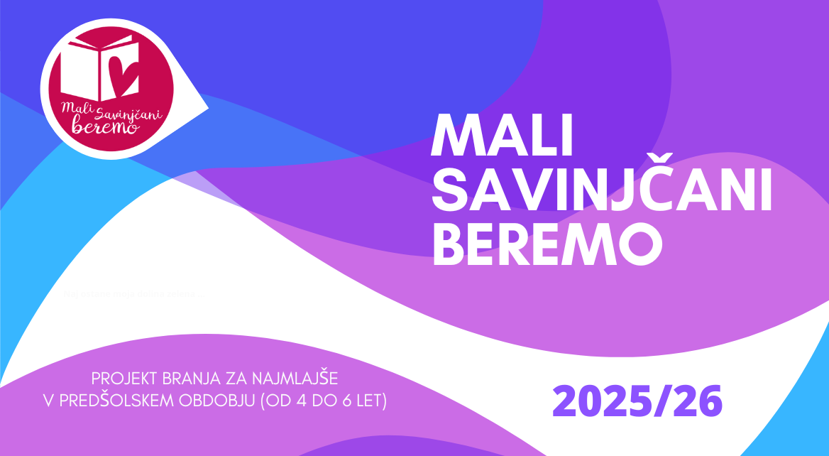 Mali Savinjčani beremo - projekt branja za najmlajše