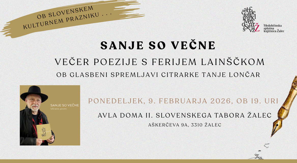 Sanje so večne Feri Lainšček prireditev