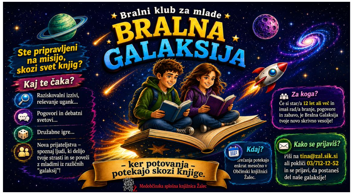 Bralna Galaksija spletna stran
