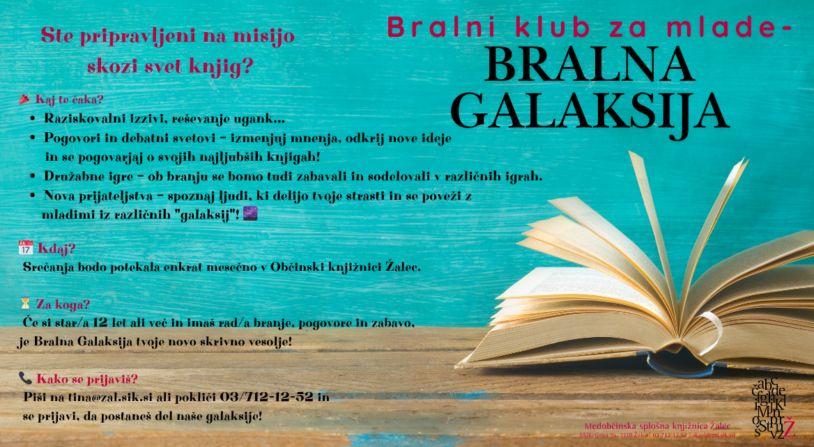 Bralna Galaksija spletna stran