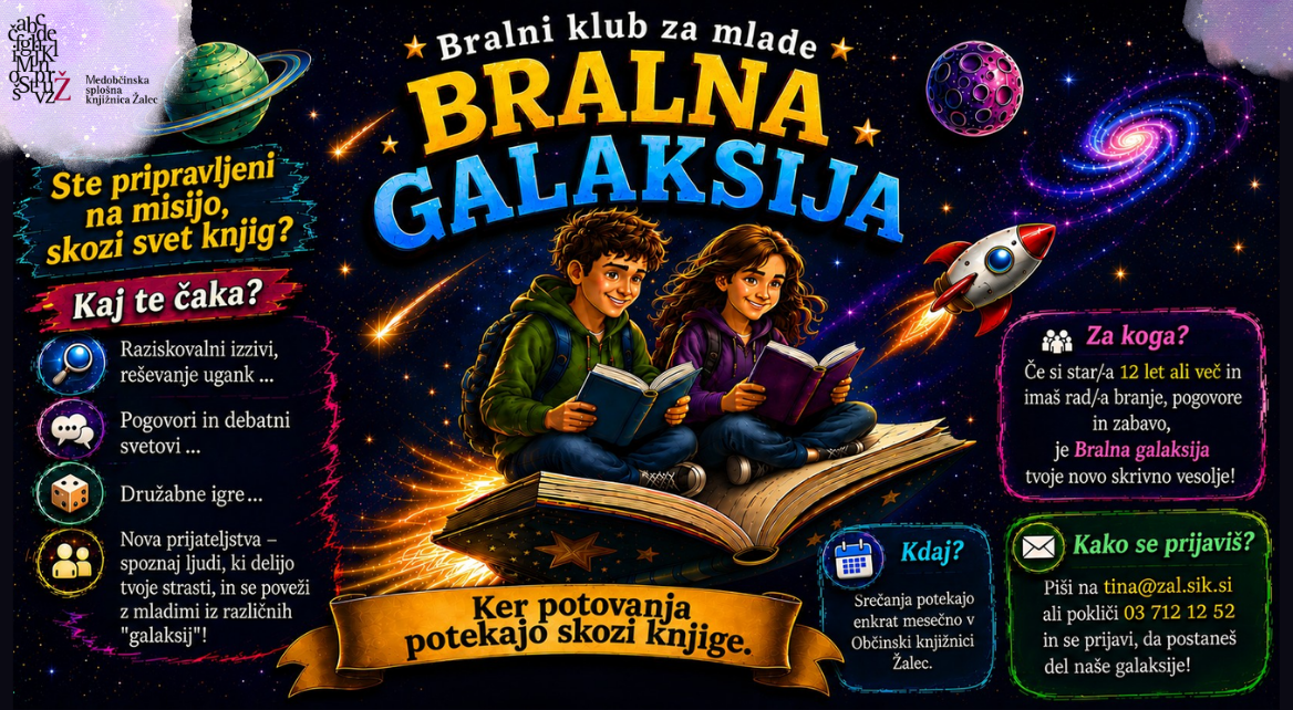 Bralna Galaksija spletna stran