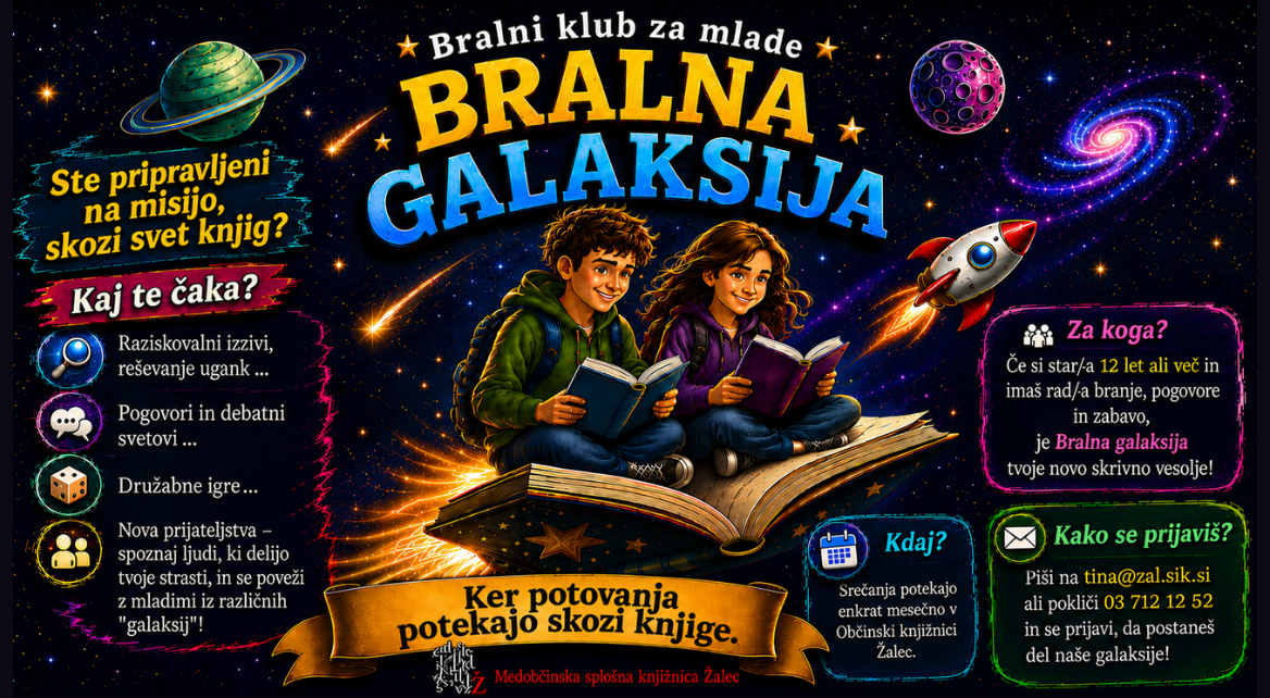 Bralna Galaksija spletna stran