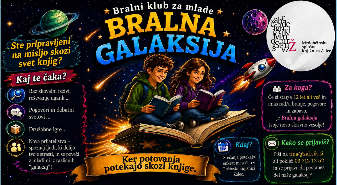 Bralna Galaksija spletna stran