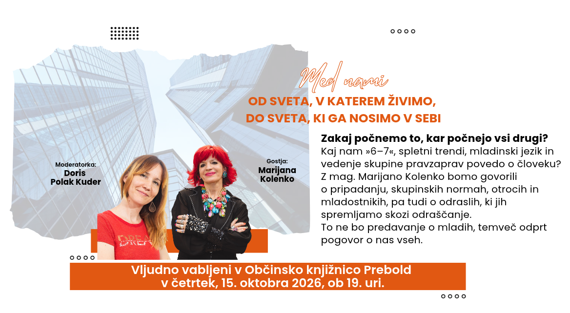 Vabilo od sveta, v katerem živimo, do sveta, ki ga nosimo v sebi