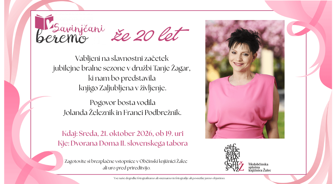 Tanja Žagar vabilo 21.10.2026